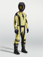Alpinestars Techstar Atrox tröja, gul och svart motocrosströja för herrar, atletisk tävlingspassform med laserskuren ventilation
