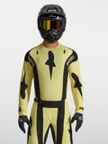 Alpinestars Techstar Atrox tröja, motocrosströja för herr, gul och svart, atletisk passform med laserskuren ventilation