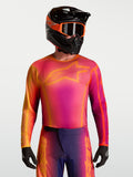 Alpinestars Fluid Kepler tröja, lila och orange motocrosströja med fukttransporterande material och atletisk passform.