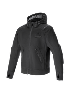 Alpinestars Moflow Air Tech jacka med huva herr, svart urban motorcykeljacka i mesh-textil, Tech-Air®-förberedd