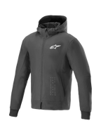 Alpinestars Radium Tech jacka med huva, vindtät urban motorcykeljacka, svart och vit, 3L-textil, Tech-Air-redo för stadskörning