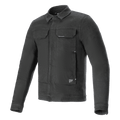 Alpinestars Garage Jacket, motorcykeljacka, rökgrå, långärmad stretchdenim i bomull med en arbetsklädesinspirerad siluett, bröstfickor och subtila logotyper, urban och vardaglig skyddsutrustning
