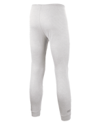 Alpinestars Race V3 Bottom, Auto Racing Base Layer Pants, White, back view featuring textured flame-resistant fabric, elastic waistband, and ribbed ankle cuffs, designed for professional motorsport use