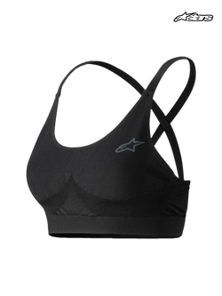 Alpinestars Stella TECH ZX Bra, women's auto racing base layer sports bra, black, FIA certified flame-resistant Lenzing FR construction