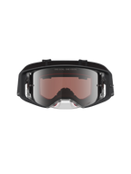 Alpinestars Supertech Cloak Goggles, svarta motocrossglasögon med silver spegelglas i polykarbonat, racingdesign.