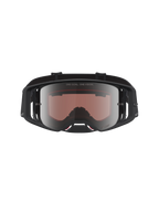 Alpinestars Supertech Vesta goggles, svarta och mattsilver motocross-goggles för terrängkörning, högupplöst speglad lins.