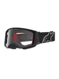 Alpinestars Supertech Vesta goggles, mattsvarta och silver med klar lins för motocross och terrängkörning