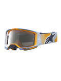 Alpinestars Vision 8 Maven goggles, blå och orange motocross-goggles med silverfärgad spegellins och RAM-AIR-ventilation