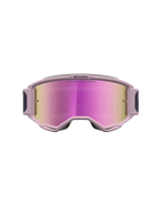 Alpinestars Vision 5 Rora goggles, motocrossgoggles för terrängkörning, grå och rosa med rosa spegellins, lätt A-flex uretankonstruktion, Ram-air ventilation