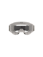 Alpinestars Vision 5 Hollow Goggles, motocrossglasögon, Wind Clear, vit halvgenomskinlig ram med klar imskyddad lins, brett grått justerbart band med silikongrepp, professionell utrustning för terrängkörning