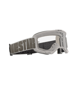 Alpinestars Vision 5 Hollow-glasögon, motocrossglasögon, Wind Clear, ljusgrå ram med klar imskyddad lins, brett vävt band med framträdande 'NESTARS'-logotyp, högpresterande skyddsglasögon för terrängkörning