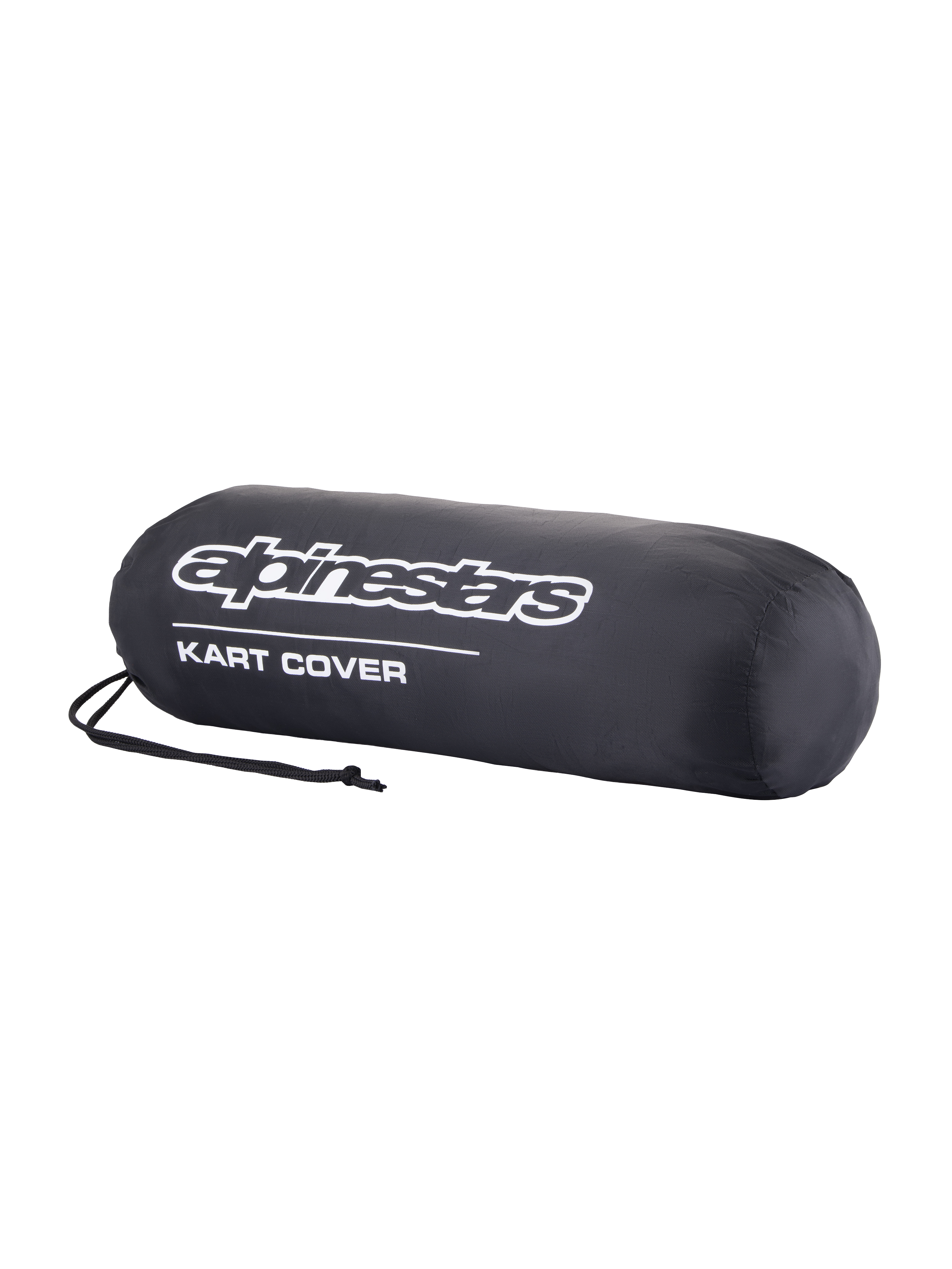 Alpinestars Kart Cover, svart kartöverdrag för karting med strukturerad passform, elastisk nederkant och dragskostängning