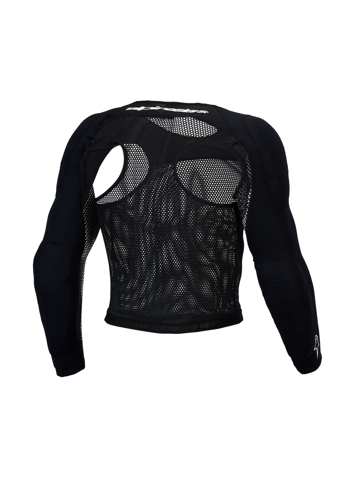 Alpinestars Bionic Race Skyddstopp, svart skyddsjacka i mesh för herr, CE-certifierade axel- och armbågsskydd, vy bakifrån