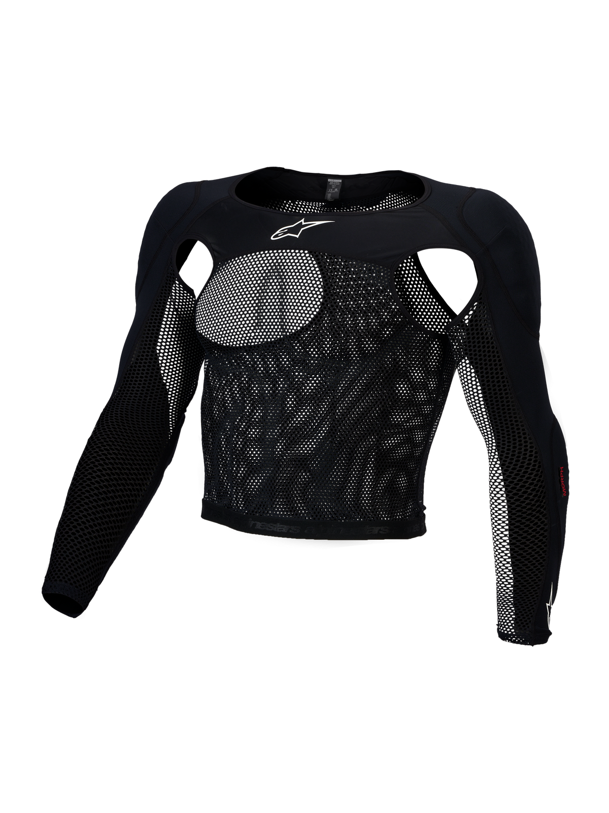 Alpinestars Bionic Race Protection Top, Motocross Protection, Men's, Black, Stretch Mesh with CE Level 1 A-Morph Protectors.