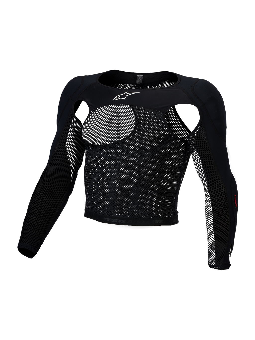 Alpinestars Bionic Race Skyddstopp, skyddsjacka för motocross, herr, svart, ventilerande stretchmesh med CE-certifierade A-Morph-skydd på axlar och armbågar.