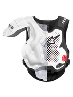 Alpinestars Tech-Air® MX Airbagsystem, motocross-airbagväst, vit och svart, CE-certifierat off-road-skydd med uppblåst airbagblåsa