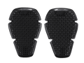 Alpinestars Bioflex knäskydd, knäskyddsinlägg, svarta, ett par tunna skyddsinlägg med länkad cellstruktur och diamantformad ventilation, lätt ergonomisk design för stötskydd, Alpinestars logotyp och Bioflex-märkning upptill