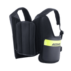 Alpinestars Bionic Rib Support, revbensskydd för karting, svart och neongul, med ASTARS-logotyp, justerbara remmar i mesh och flerskiktad vadderad konstruktion för en ergonomisk passform.
