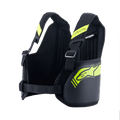Alpinestars Bionic Rib Support, revbensskydd för karting, svart och neongul, med justerbara remmar och centralt bröstbälte, ventilerande mesh-insida med vadderade paneler, ergonomisk design för skydd vid karting
