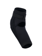 Alpinestars Bionic Plasma Youth Knee Protector, Black, youth motocross knee guard featuring an open-back design for ventilation, secure top strap, and side impact padding, anatomical sleeve construction for off-road riding.