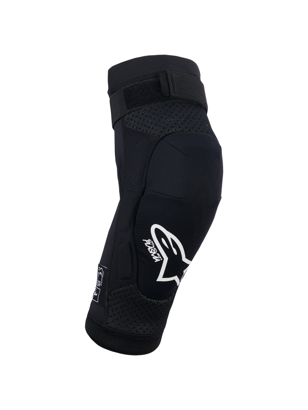 Alpinestars Bionic Plasma Youth Knee Protector, Black, Motocross Protection Gear, White Alpinestars Logo and Plasma Branding, 3D Mesh Chassis, Adjustable Top Strap, Ergonomic Contoured Design