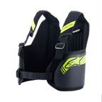 Alpinestars Youth Bionic Rib Support, revbensskydd för karting, svart och neongul, justerbara axelremmar och ryggpanel, ergonomiska skydd med dubbel densitet och glasfiberkärna, ventilerande foder i 3D-mesh, säkerhetsutrustning för karting för ungdomar
