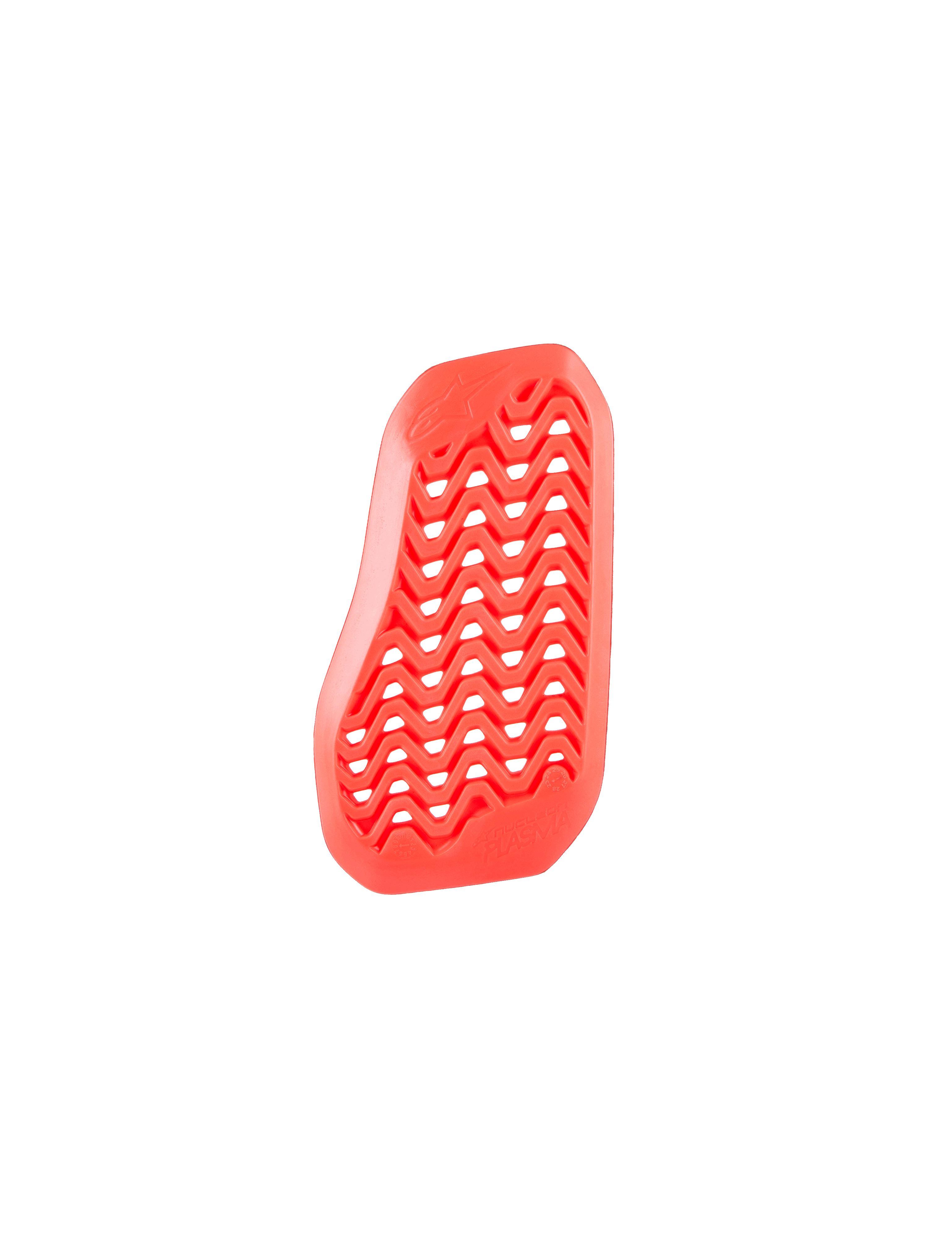 Alpinestars Nucleon Plasma Divided Chest Protector Insert, Red, perforated zigzag design for maximum airflow, lightweight and flexible bio-based impact-absorbing material for motorcycle road gear
