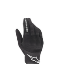 Alpinestars Copper handskar, urbana motorcykelhandskar, svarta och vita, lätt textilnät med dolt hårt knogskydd