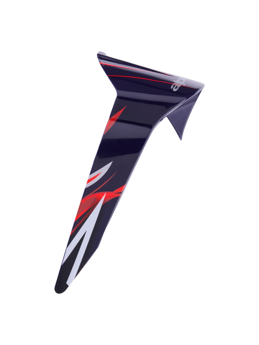 Alpinestars Supertech R10 Flyte Standard Spoiler, hjälmtillbehör, lila-röd glansig med röd och vit grafik, strömlinjeformad aerodynamisk reservdel för racinghjälmar, högblank finish