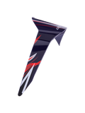 Alpinestars Supertech R10 Flyte Standard Spoiler, hjälmtillbehör, lila-röd glansig med röd och vit grafik, strömlinjeformad aerodynamisk reservdel för racinghjälmar, högblank finish