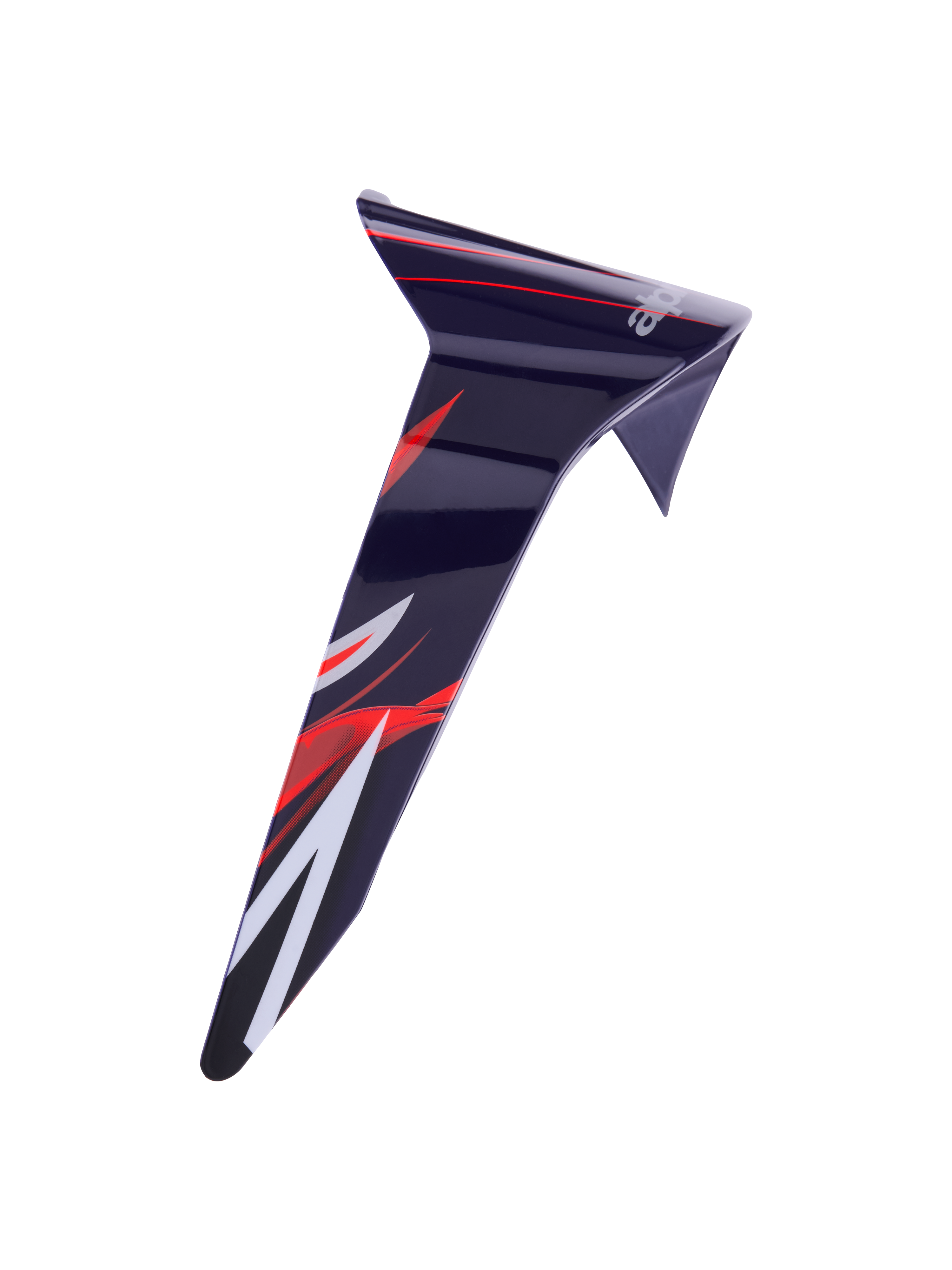 Alpinestars Supertech R10 Flyte Standard Spoiler, hjälmtillbehör, lila-röd glansig med röd och vit grafik, strömlinjeformad aerodynamisk reservdel för racinghjälmar, högblank finish