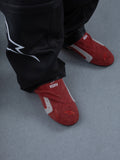 Alpinestars RSRV Starline skor, röda sneakers med vita och grå detaljer, RSRV-logotyp, casual streetwear-skor med mjuk textur