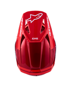 Alpinestars SM3 Radium hjälm, röd och vit motocrosshjälm, lätt termoinjicerat skal, ECE 22.06-certifierad