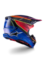 Supertech M10 Era ECE 22.06 Helmet Blue Red Yellow Fluo Glossy