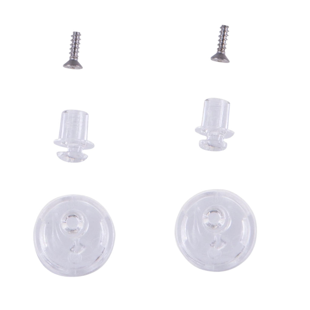 Alpinestars Pinlock Tear Off Pins Set, Helmet Accessory, Transparent, clear plastic pins and small metal screws, replacement parts for Supertech R10 motorcycle helmet visors