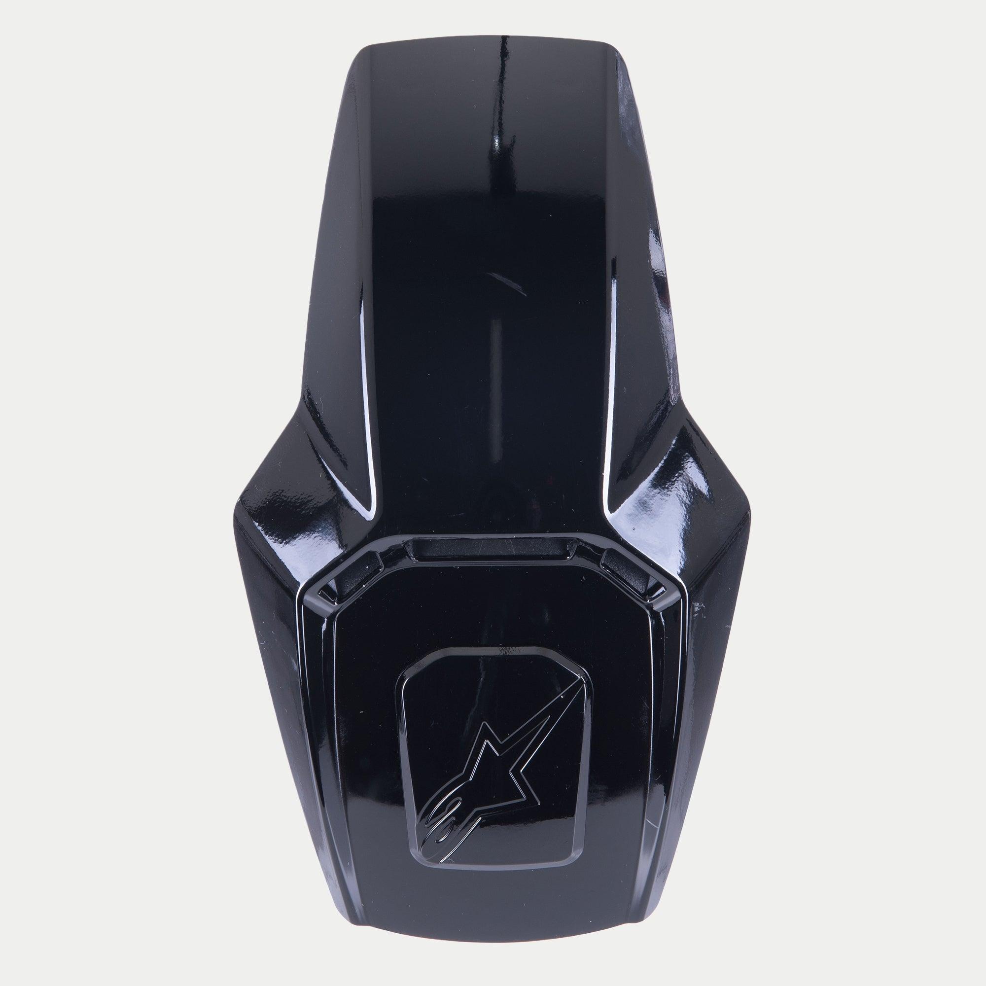 Alpinestars Supertech R10 toppventil, hjälmtillbehör, svart högblank, reservdel för S-R10-hjälmar med högblank finish och präglad logotyp