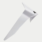 Alpinestars Supertech R10 Solid Standard Spoiler, tillbehör och reservdel för motorcykelhjälm, Solid White Glossy, aerodynamisk design med svart logotyp, officiell reservdel för S-R10-hjälmar