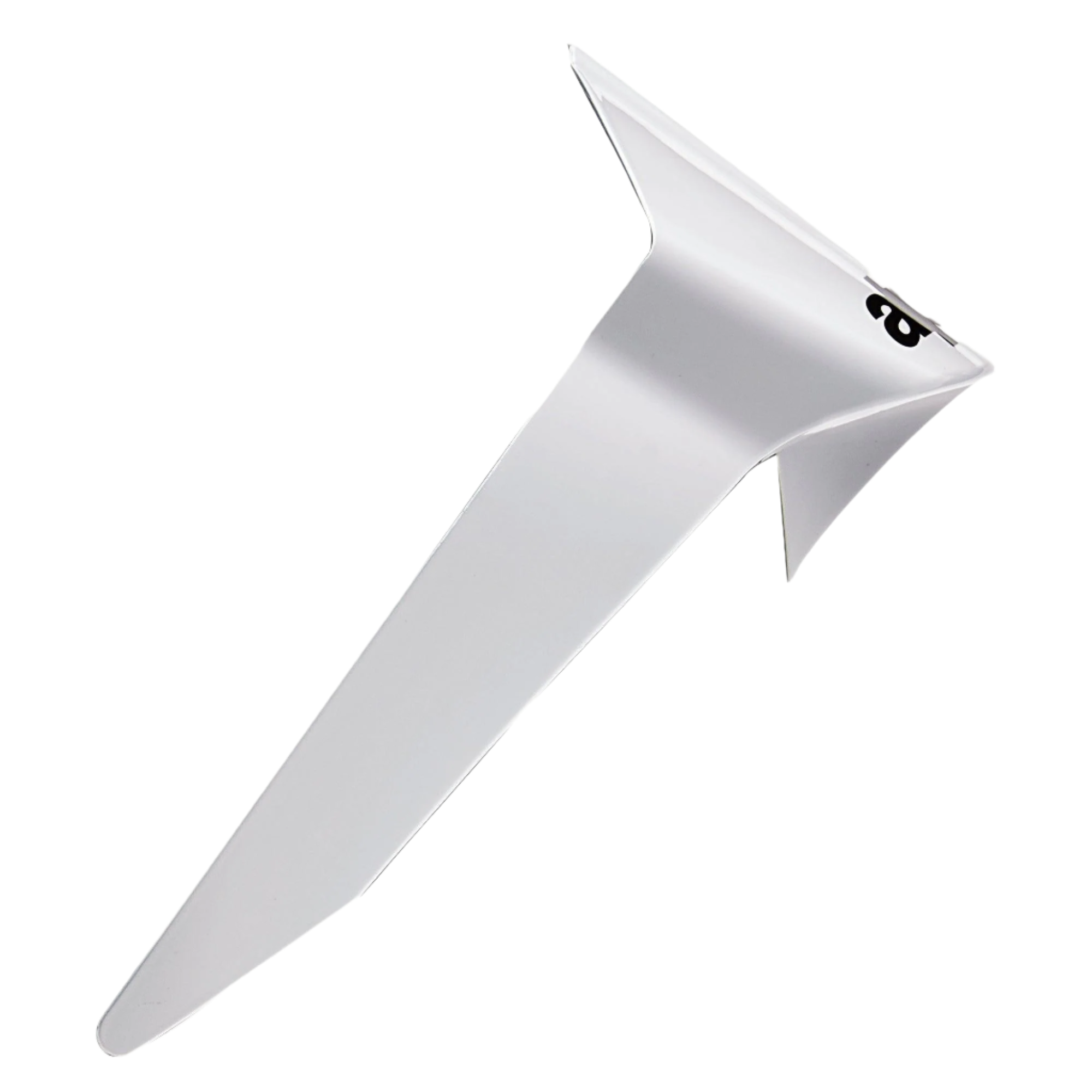 Alpinestars Supertech R10 Solid Standard Spoiler, hjälmtillbehör, blankvit, aerodynamisk plastkomponent med en liten svart logotyp, officiell reservdel för S-R10 motorcykelhjälmar