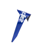 Alpinestars Supertech R10 Arius Standard Spoiler, aerodynamisk reservdel till hjälm, glansig blå med vit Alpinestars-logotyp, precisionsgjuten plast för stabilitet vid höga hastigheter