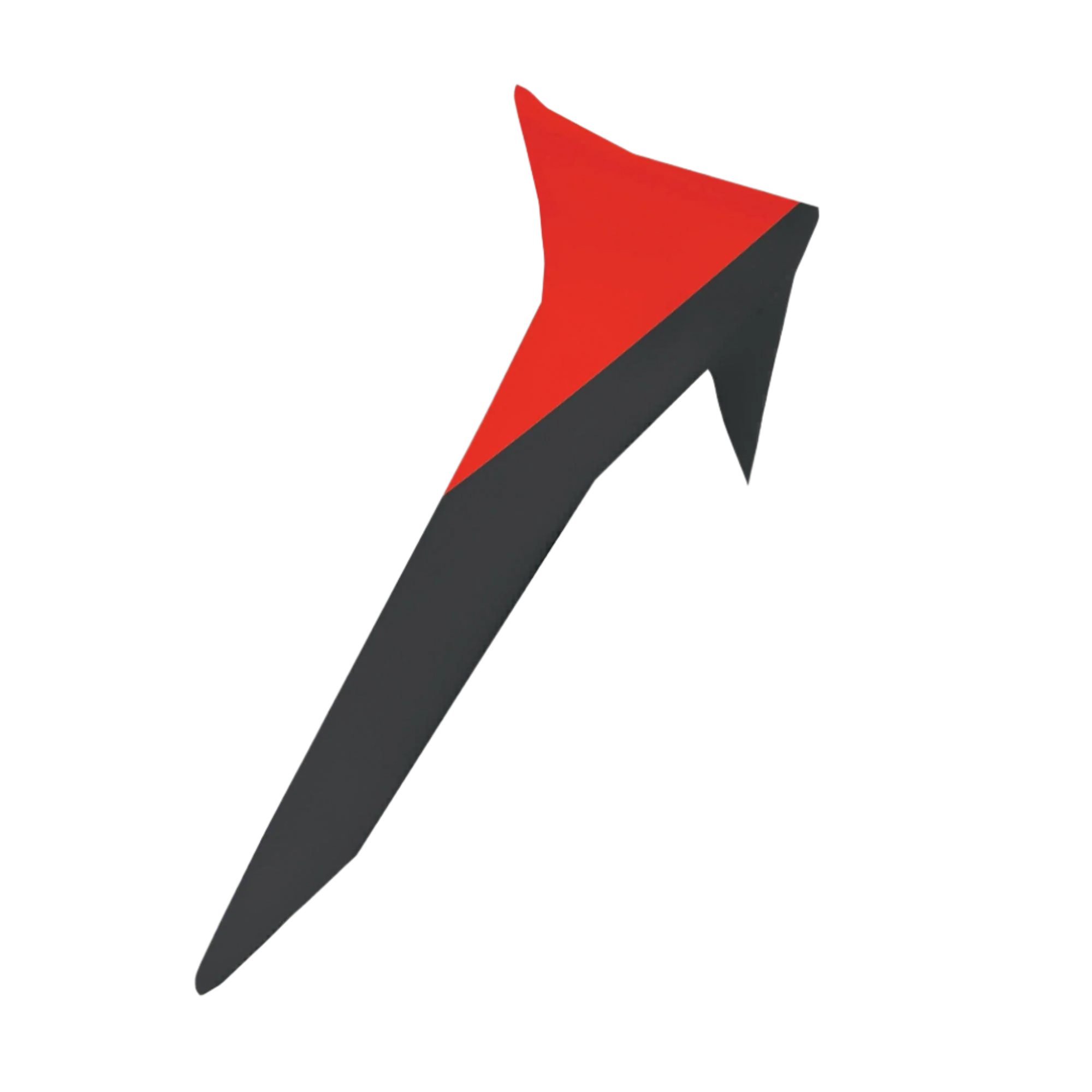 Alpinestars Supertech R10 Element Standard Spoiler, tillbehör till motorcykelhjälm, svart och klarröd, slimmad aerodynamisk design med en spetsig winglet-profil