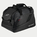 Alpinestars Supertech R10 hjälmväska, svart, vadderad halvstyv konstruktion för motorcykelhjälmar, bärhandtag med kardborrförslutning, dragkedjeöppning, ventilationspaneler i mesh och reflekterande Alpinestars- och Supertech-logotyper