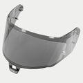 Alpinestars Supertech R10 AFHS-01 Shield, hjälmvisir, Light Smoke, halvgenomskinlig grå plast, aerodynamisk böjd design med sidomonteringspunkter och central flik, reservdel för racinghjälmen S-R10
