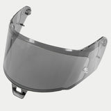 Alpinestars Supertech R10 AFHS-01 Shield, Replacement Helmet Visor, Light Smoke tint, curved transparent plastic with mounting points, designed for S-R10 motorcycle helmets