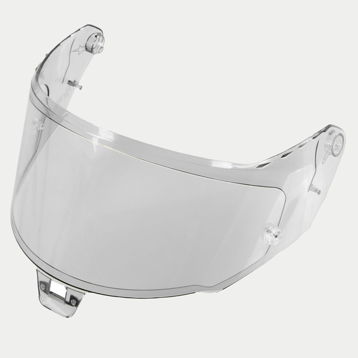 Alpinestars Supertech R10 AFHS-01 Shield, reservvisir för hjälm, fotokromatiskt, klar välvd plastdesign med fästmekanismer, kompatibelt med S-R10 racinghjälmar, UV-skyddad och reptålig yta