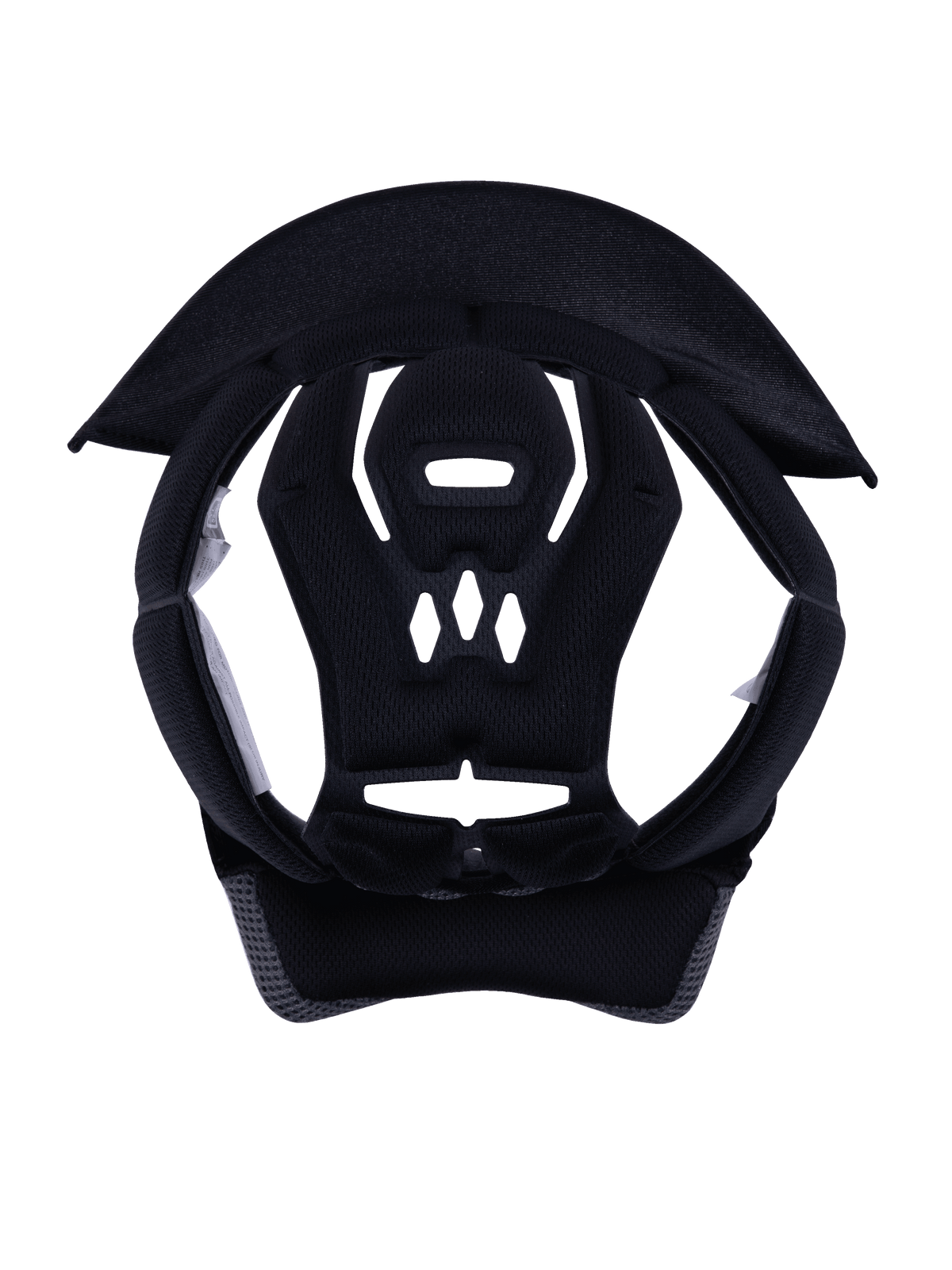 Alpinestars S-M3 Youth Crown Pad, hjälmtillbehör, grå, ersättningsfoder med texturerad mesh-vaddering, oval form med geometriska ventilationsöppningar för andningsförmåga, designad för SM3 Youth motocrosshjälmar