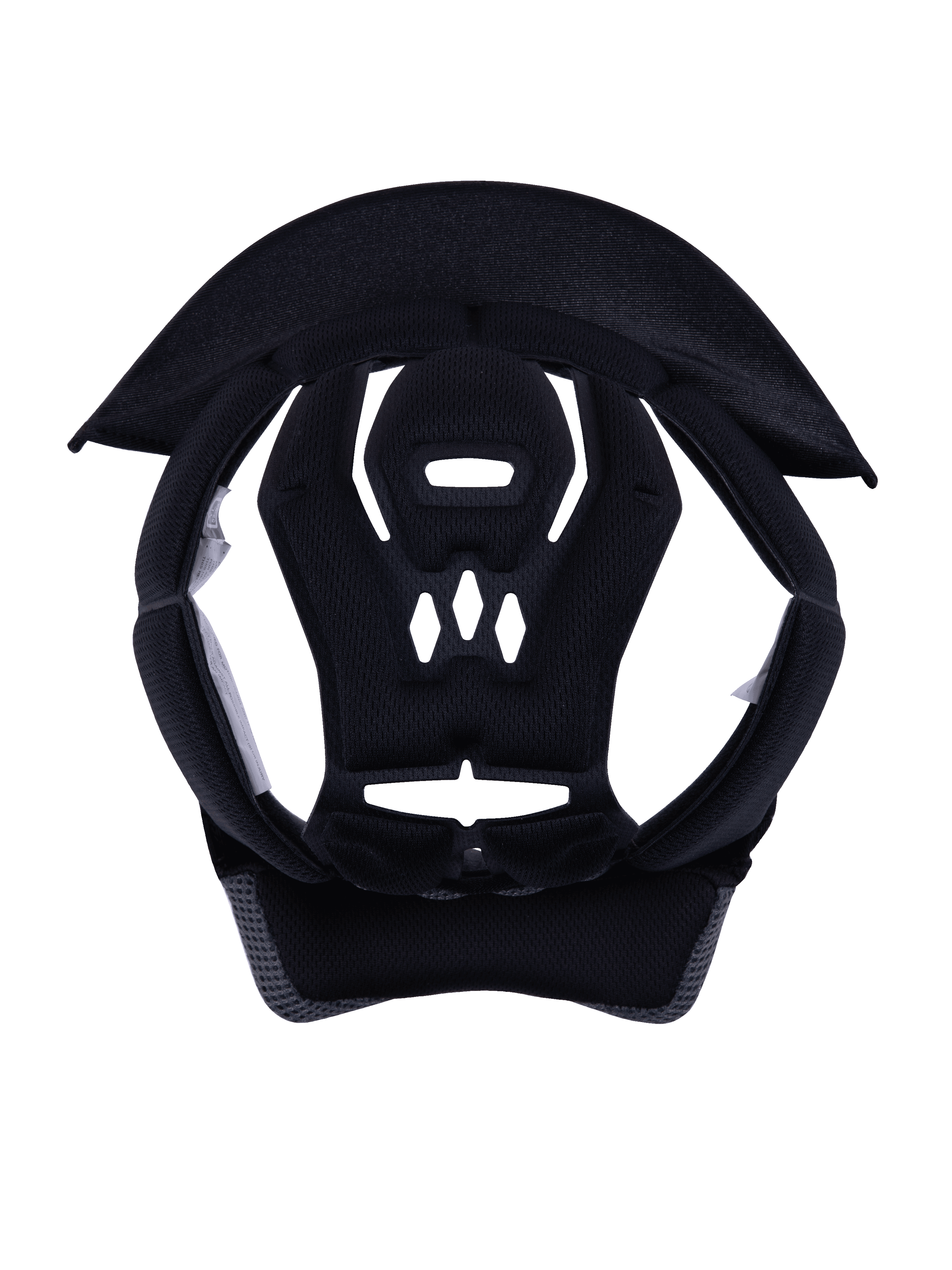 Alpinestars S-M3 Youth Crown Pad, hjälmtillbehör, grå, ersättningsfoder med texturerad mesh-vaddering, oval form med geometriska ventilationsöppningar för andningsförmåga, designad för SM3 Youth motocrosshjälmar