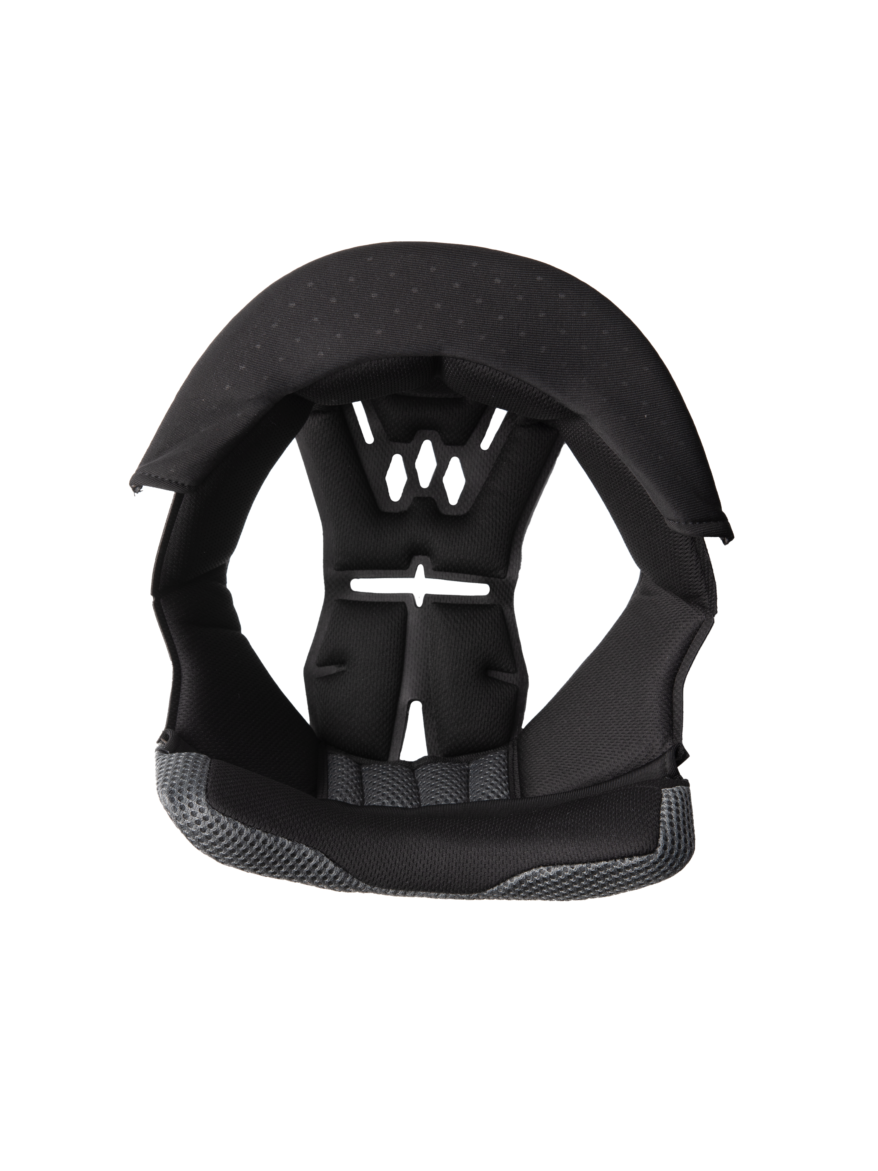 Alpinestars S-M3 Crown Pad, ersättningsfoder för motorcykelhjälm, svart och grått, ventilerande perforerad design, skumpolstring med meshtyg, ergonomisk inre dämpning för komfort och skydd
