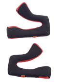 Alpinestars S-M5 Kindkuddar reservdel, hjälmtillbehör, svarta och röda, set med två ergonomiska innerkuddar, ventilerande mesh-konstruktion med röda detaljer, designad för komfort och passform i motocrosshjälmar