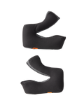 Alpinestars S-M3 Regular kindkuddsset, hjälmtillbehör, grå, uppsättning med vänster och höger utbyteskindkuddar, konturerat skum med fukttransporterande tyg, små orangea logoflikar, designade för S-M3 terränghjälmar