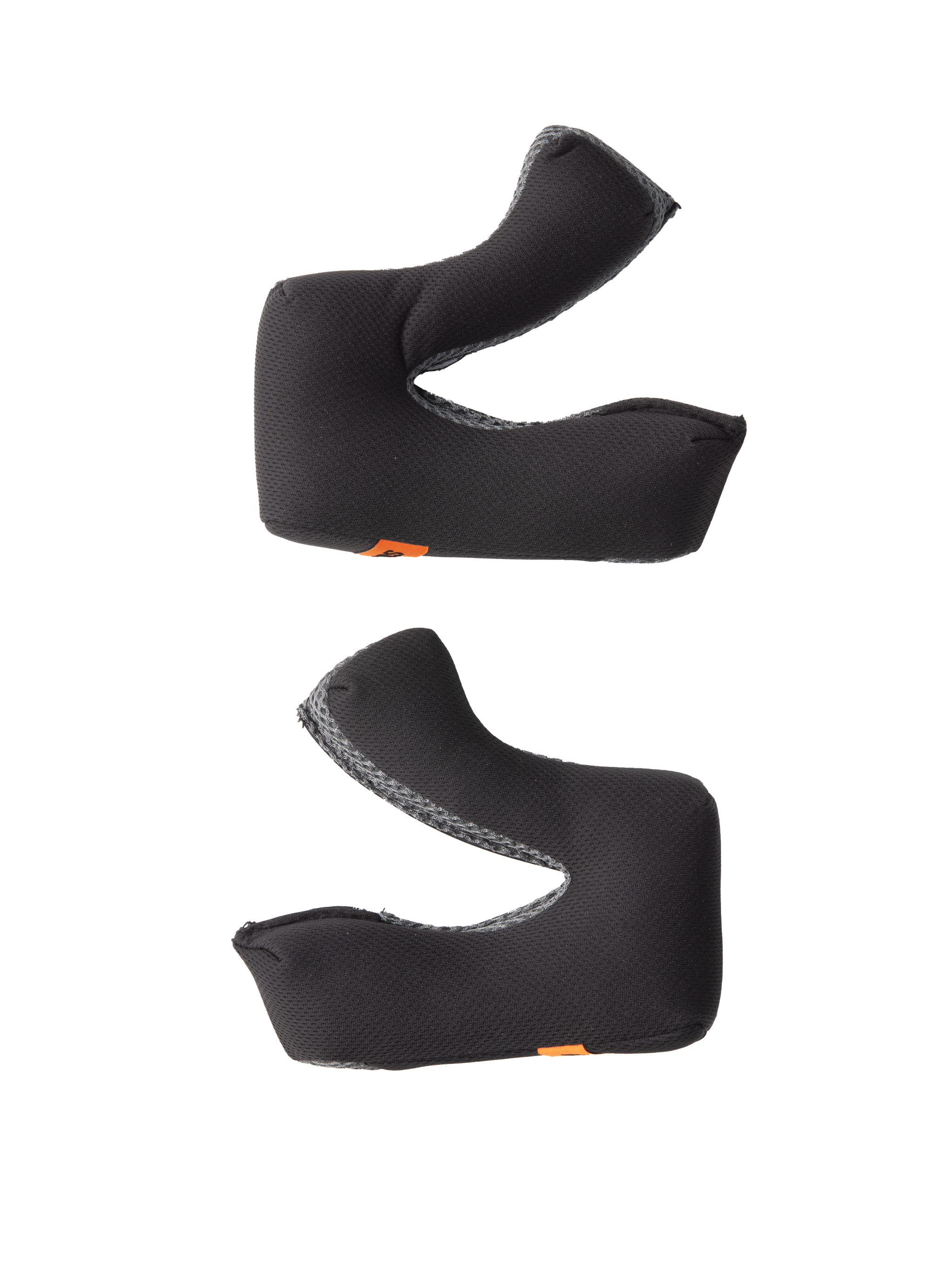 Alpinestars S-M3 Regular kindkuddsset, hjälmtillbehör, grå, uppsättning med vänster och höger utbyteskindkuddar, konturerat skum med fukttransporterande tyg, små orangea logoflikar, designade för S-M3 terränghjälmar